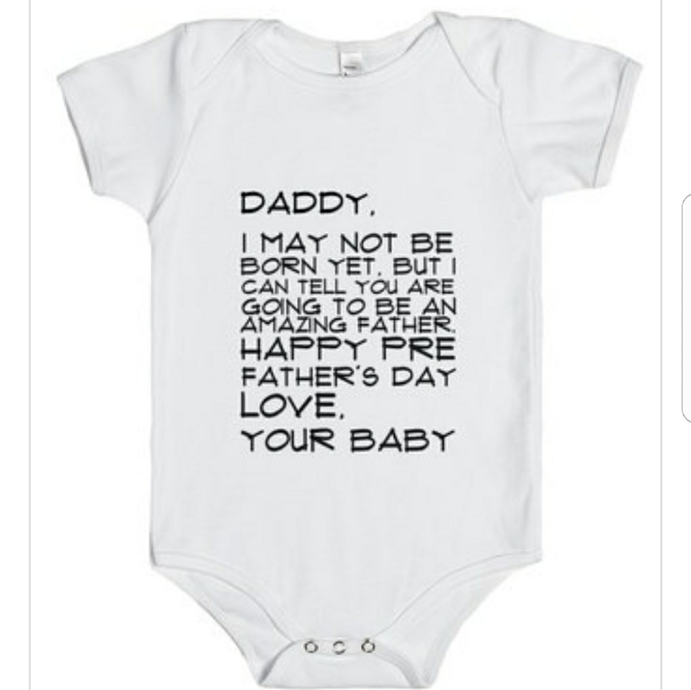 Pre Fathers Day Gift Onesie